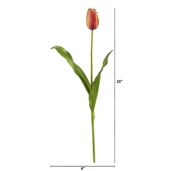 23 Dutch Tulip Artificial Flower Set of 12 - SKU #2310-S12 - 11